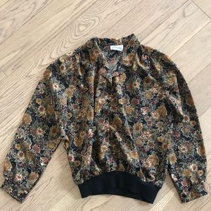 Vintage floral blouse (S/M)